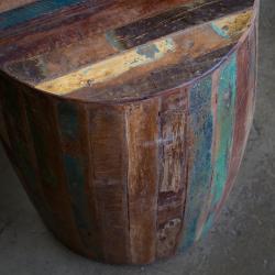 Reclaimed Wood Weathered Tanki Table (India)  