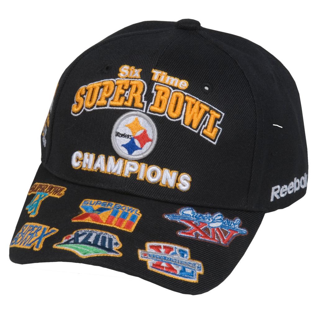 Reebok Pittsburgh Steelers Commemorative Super Bowl Hat Football