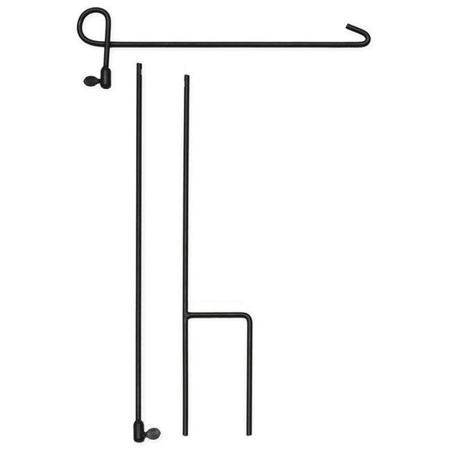 3-1/2 ft. 3-Piece Steel Garden Flag Stand