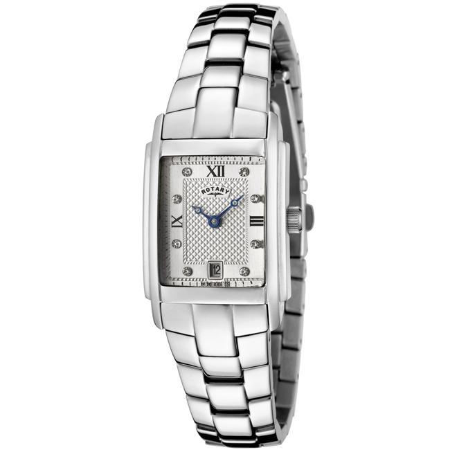 Rotary Women's Stainless Steel Crystal Watch Rotary Women's Rotary Watches