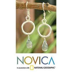 Sterling Silver Enigma Labradorite Earrings (India)