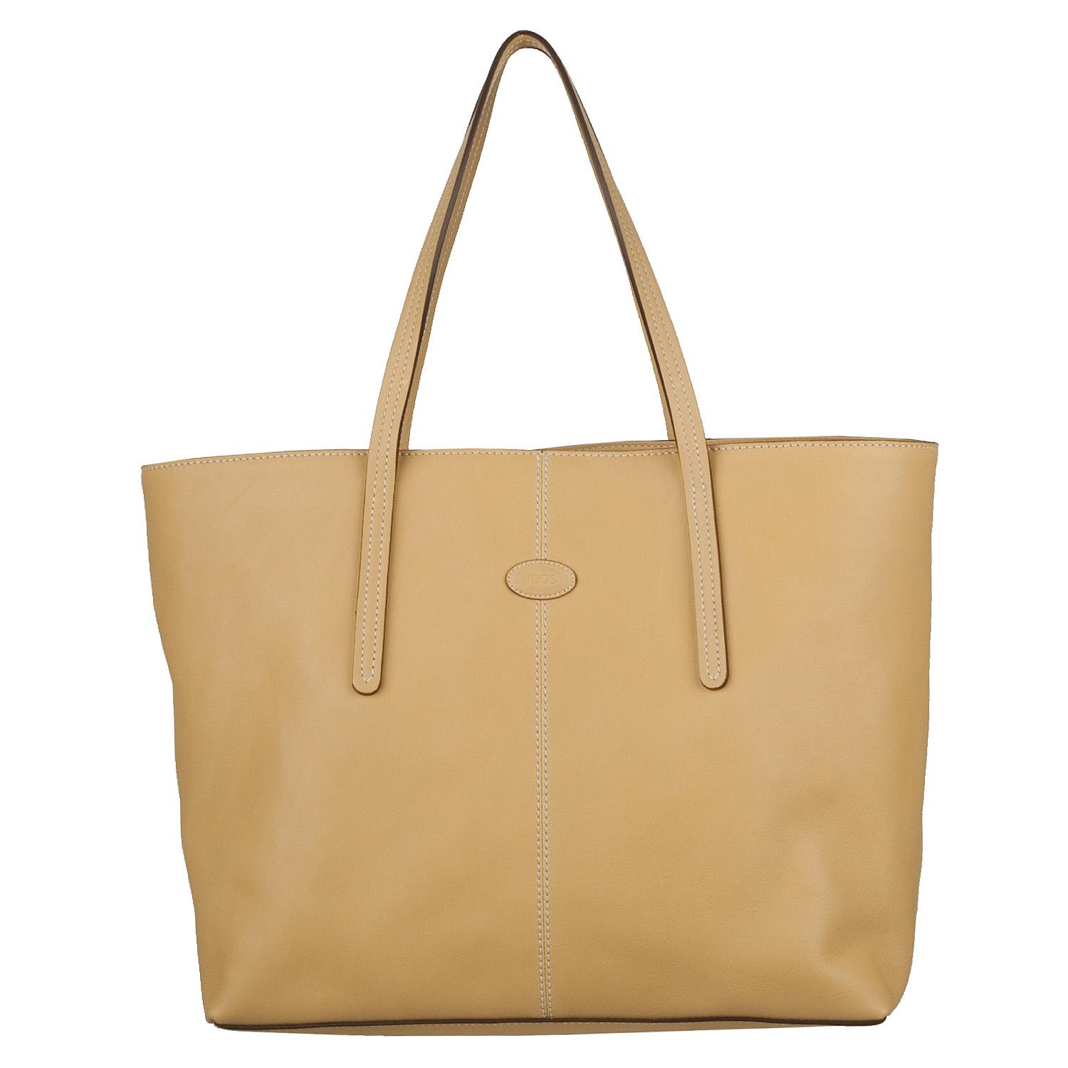 Tods Toujours Medium Leather Tote Bag