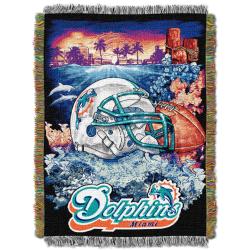 Northwest Miami Dolphins Homefield Tapestry Throw  