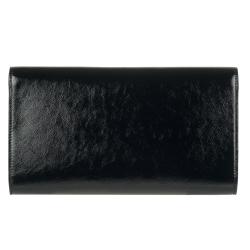 Yves Saint Laurent 203855 Large Black Patent Leather Clutch