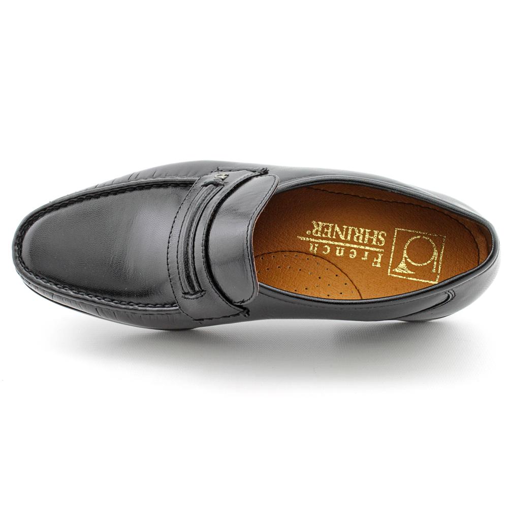 french shriner dayton leather loafers