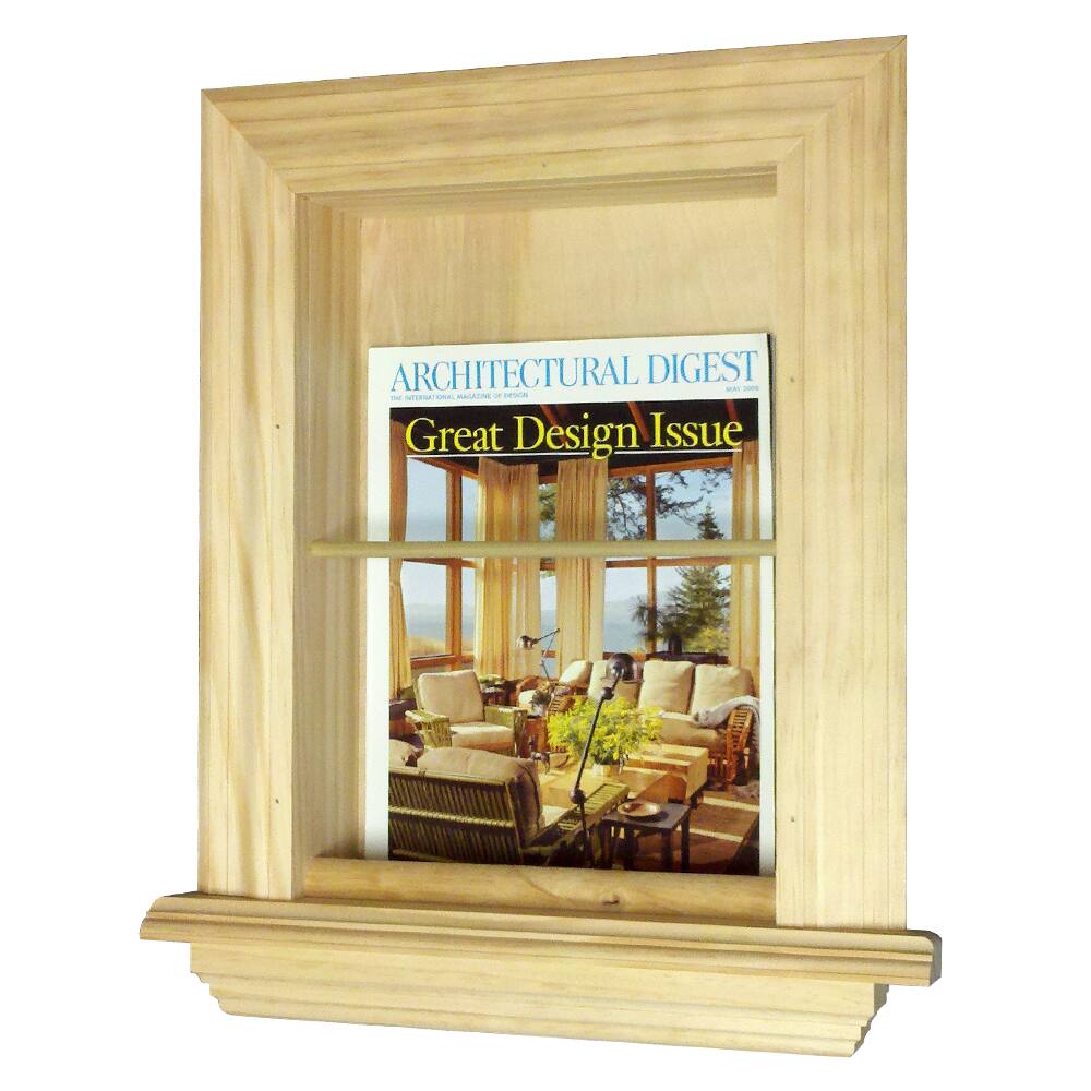 In the Wall Magazine Rack - Natural