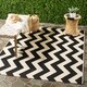 Safavieh Courtyard Merlene Chevron Indoor/ Outdoor Rug - Thumbnail 5
