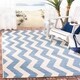 Safavieh Courtyard Merlene Chevron Indoor/ Outdoor Rug - Thumbnail 1