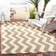 Safavieh Courtyard Merlene Chevron Indoor/ Outdoor Rug - Thumbnail 6