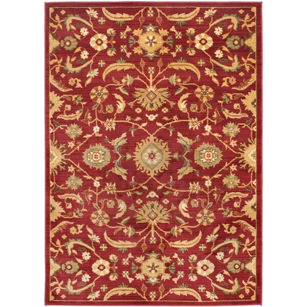 Safavieh Oushak Red/ Gold Rug (8' x 11')