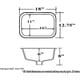 preview thumbnail 8 of 7, Highpoint Collection Rectangle Ceramic Undermount Vanity Sink