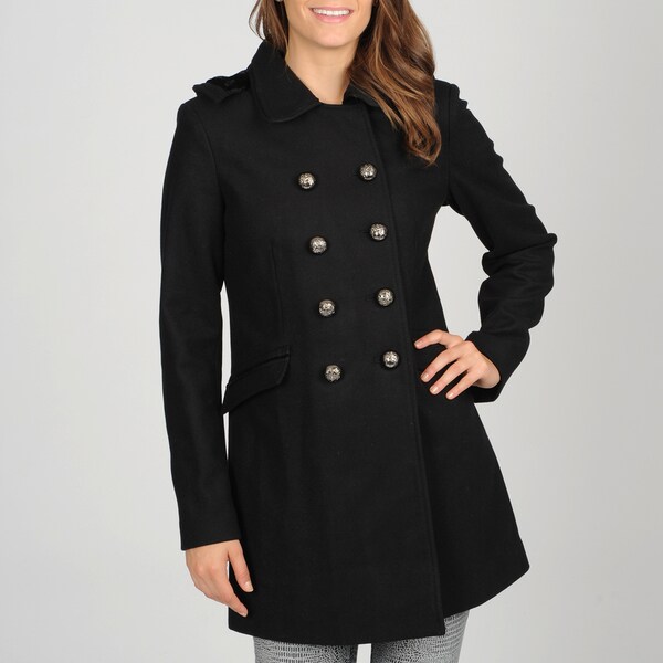 Shop Vince Camuto Women's Double Breasted Wool Cashmere Blend Coat ...