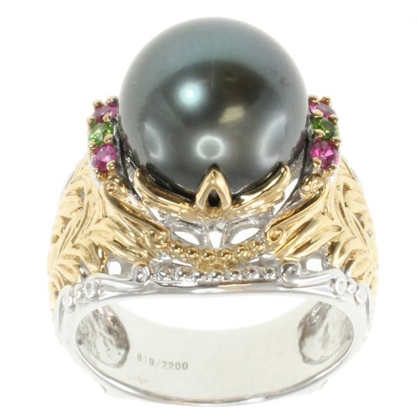 Michael Valitutti Two tone South Sea Pearl Ring Michael Valitutti Pearl Rings