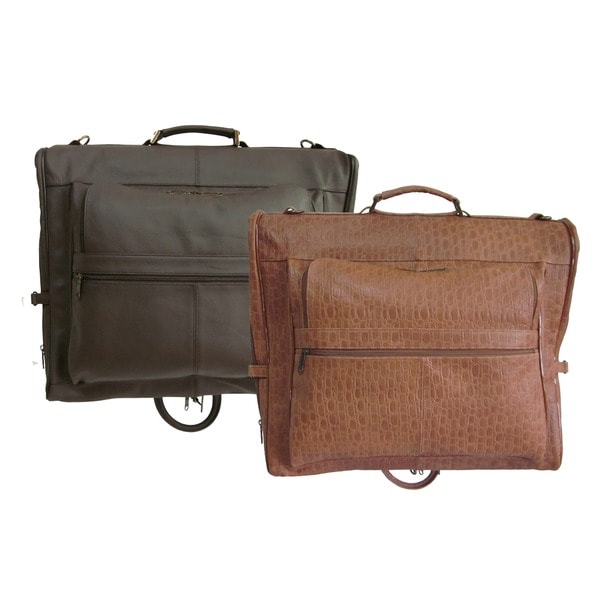 Shop Amerileather Cowhide Leather 3-suit Garment Bag - Free Shipping Today - www.waterandnature.org - 740906