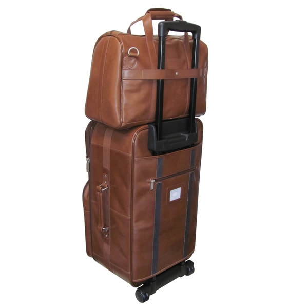 Shop Amerileather Brown Leather 3-piece Traveler Set - Free Shipping ...