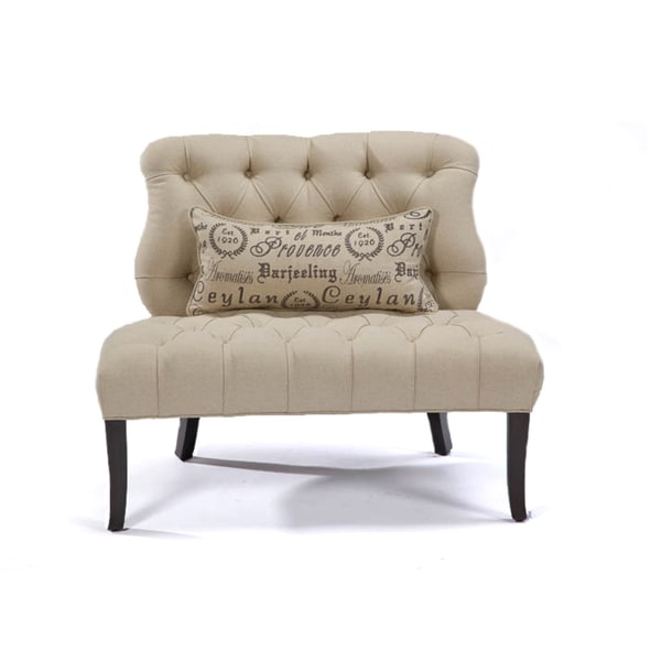 Safavieh Carlin Natural Cream Tufted Chair