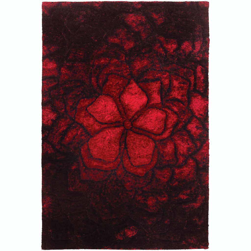 Artist's Loom Hand-woven Shag Rug