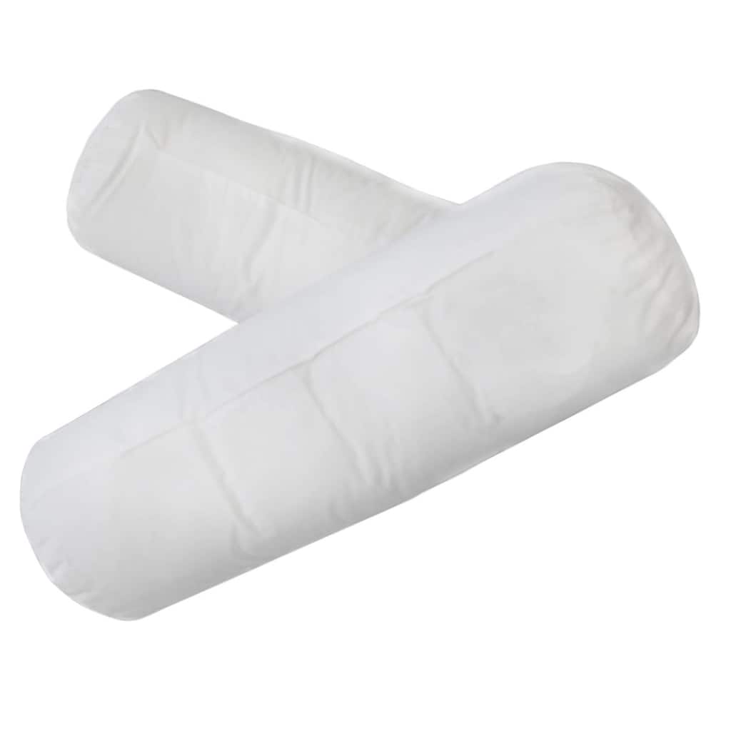 233 Thread Count Cotton Bolster Pillow - White