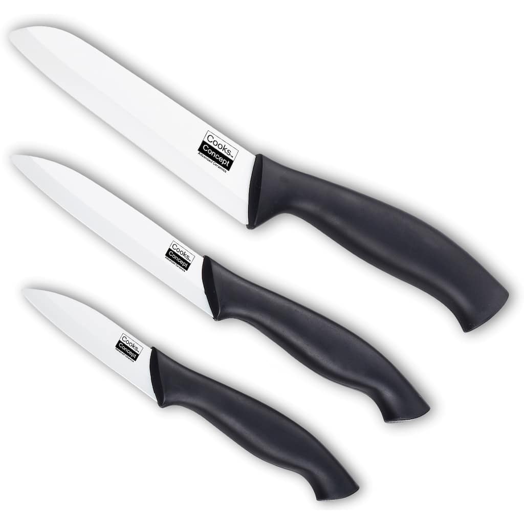 Cook Concept Ceramic Three-piece Knife Set