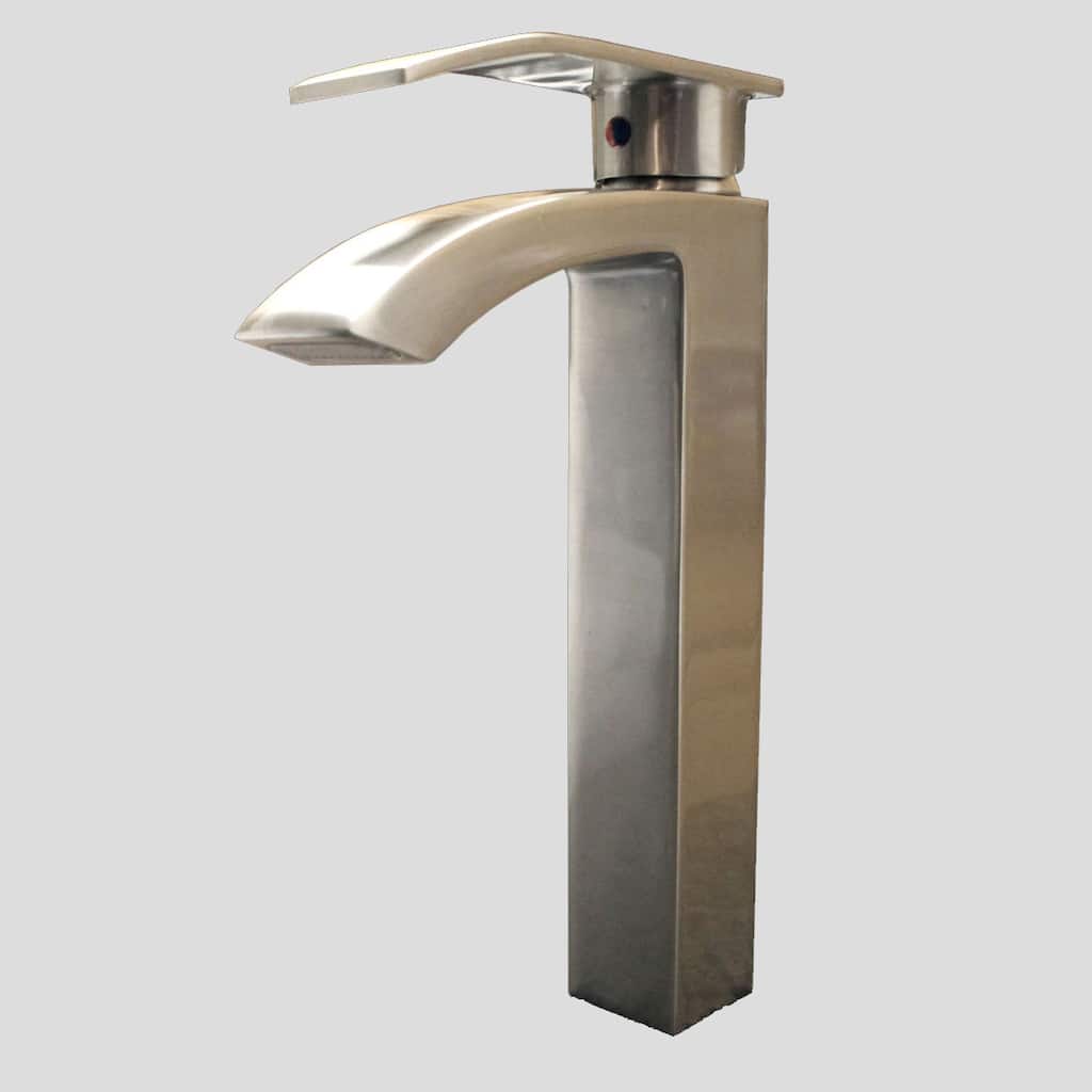 Kokols Single Lever Brushed Nickel Vessel Faucet
