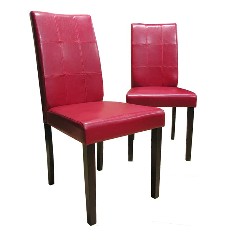 Warehouse of Tiffany Evellen Red Dining Chairs (Set of 8)