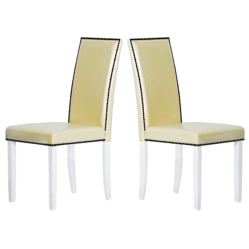 Warehouse of Tiffany Blazing White Dining Chairs (Set of 4) - Set of 4 - Extra tall/Extra Tall