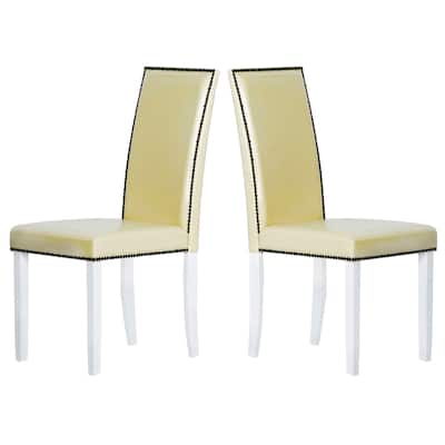 Warehouse of Tiffany Blazing White Dining Chairs (Set of 4)
