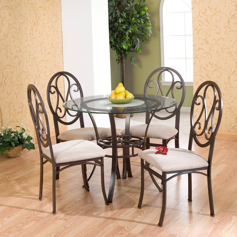 SEI Furniture Celandine Brown/ Beige Chairs (Set of 4)