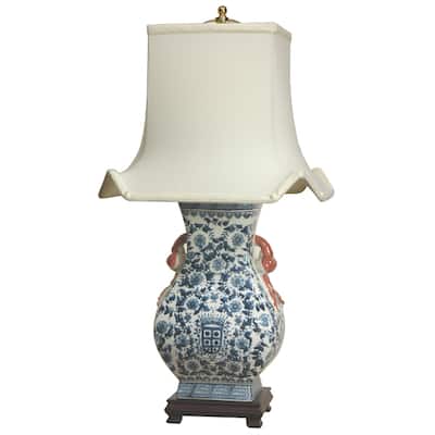 Blue and White Pagoda Lamp (China)