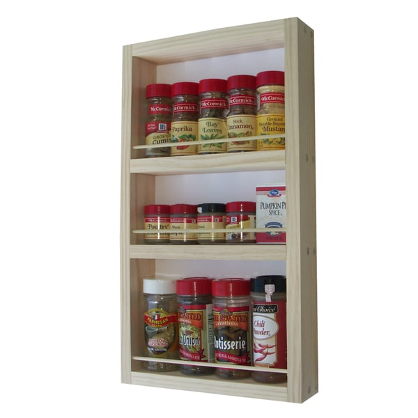 Zero Gravity Wall Mount Magnetic Spice Rack in White