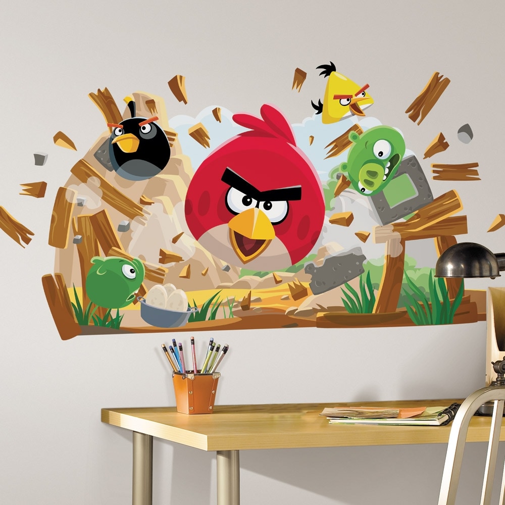 Angry Birds Peel and Stick Giant Wall Decals