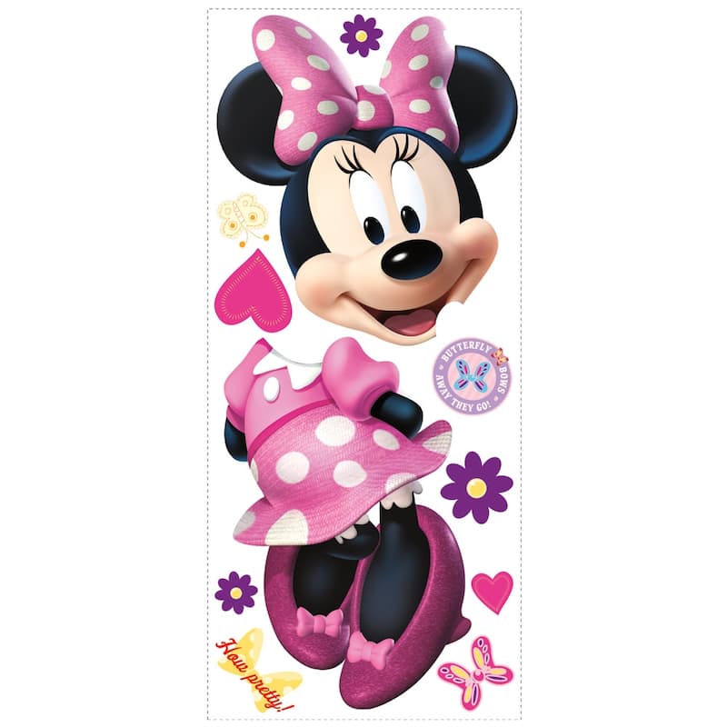 Mickey & Friends Minnie Bow-tique Peel & Stick Giant Wall Decal By 