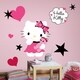 preview thumbnail 1 of 1, Hello Kitty Couture Peel & Stick Giant Wall Decal
