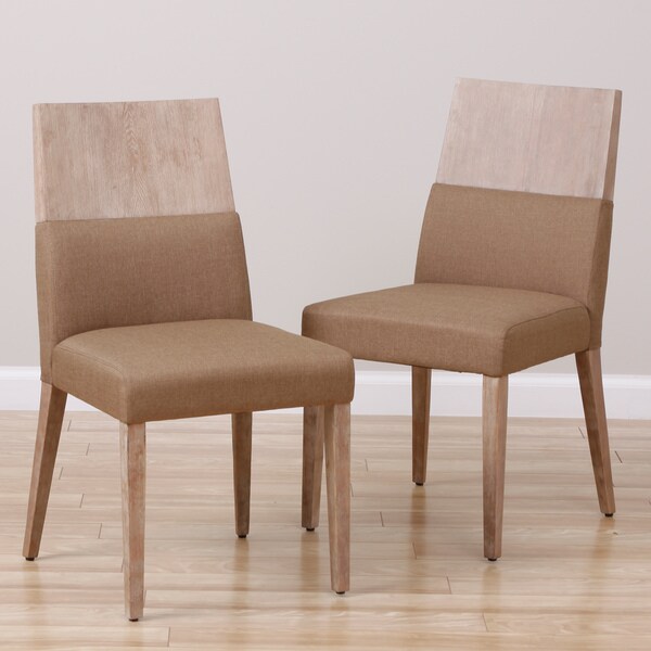 Shop Rosalyn Driftwood Dining Chairs (Set of 2) Free Shipping Today