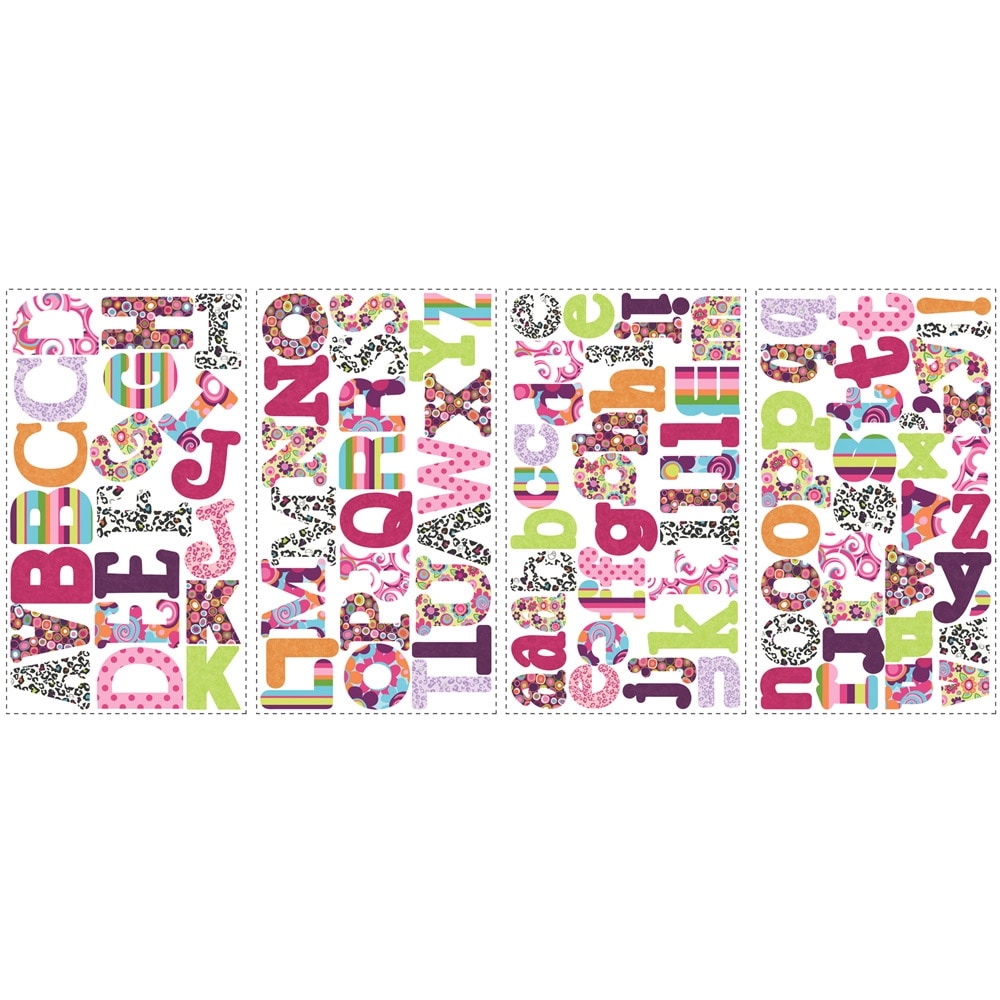 Boho Letters Peel   Stick Wall Decals