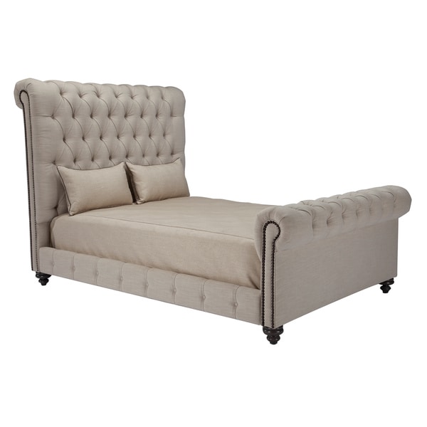 JAR Design Alphonse Tufted Barley Bed with Footboard