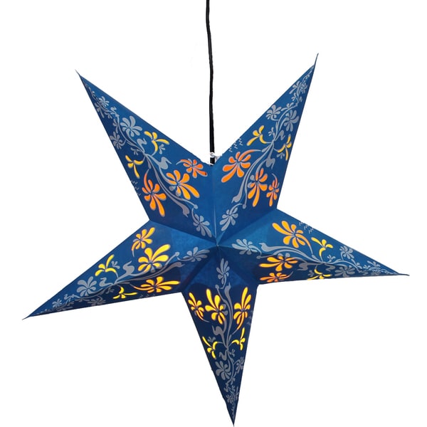 Shop Serpent's Kiss Star Recycled Paper Lamp (India) - Free Shipping On ...