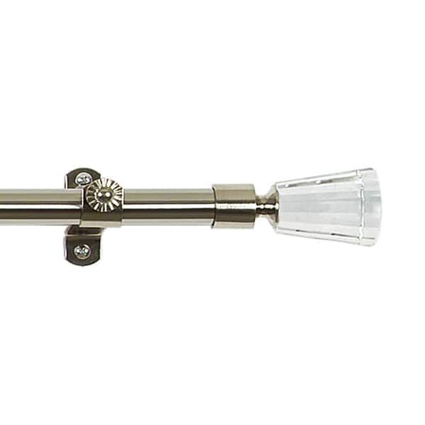 Shop Achim Noga Decorative Adjustable Curtain Rod Finial Free