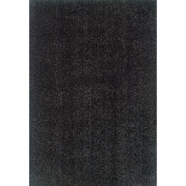 Indoor Black Shag Area Rug