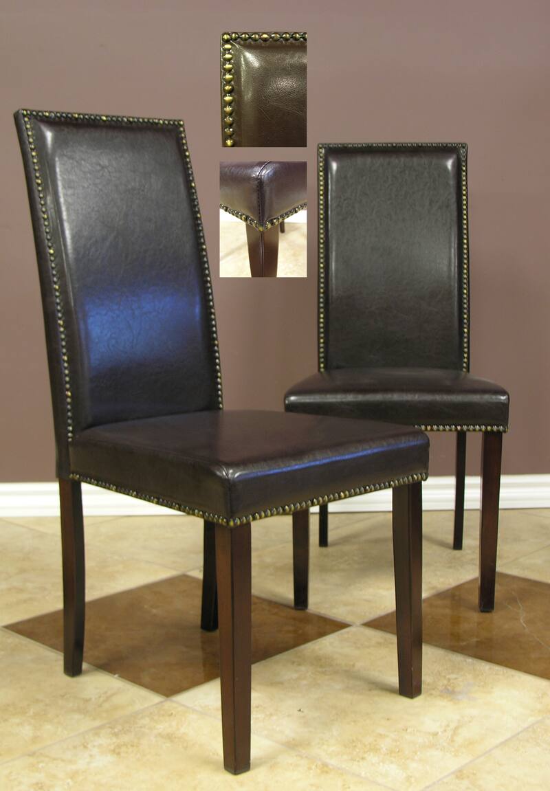 Warehouse of Tiffany Blazing Dark Brown 7-piece Dining Table and Chairs Set