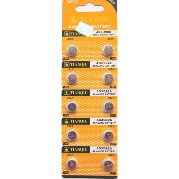 Tianqiu Ag3lr41 Button Cell Alkaline Battery Pack Of 10 Free Shipping On Orders Over 45 3923