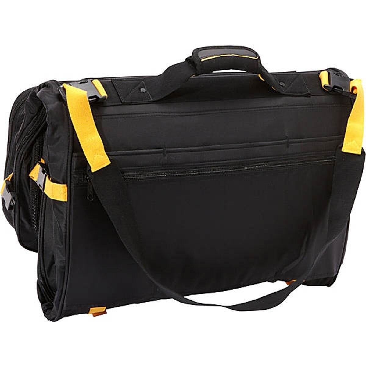 A Saks E X P N D B L Deluxe Tri Fold Carry On Garment Bag 22 14 8 5