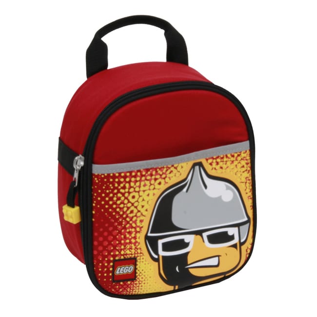 Lego Fire Minifigure Vertical Lunch Bag