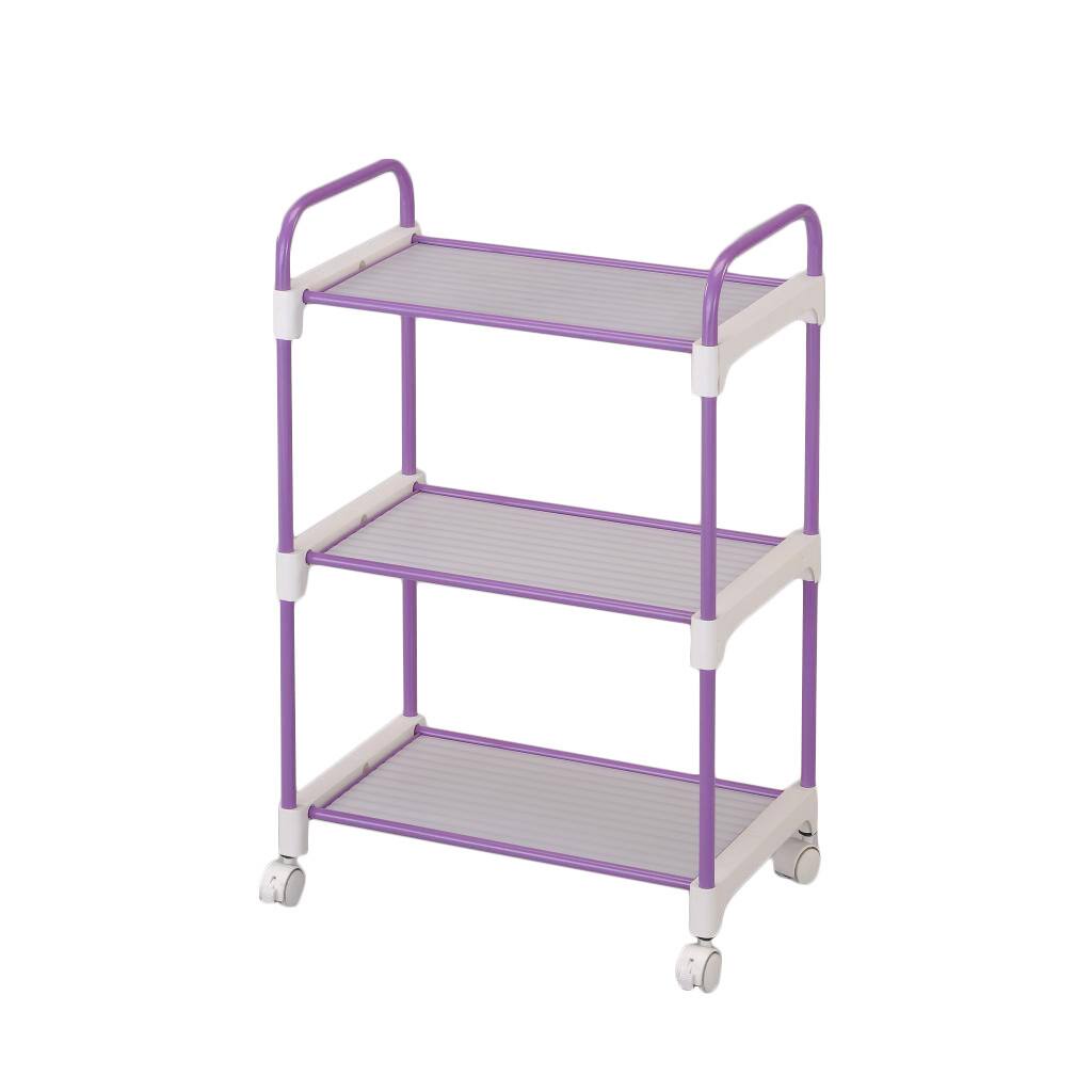 Stainless Steel Lavender 3-tier Utility Cart