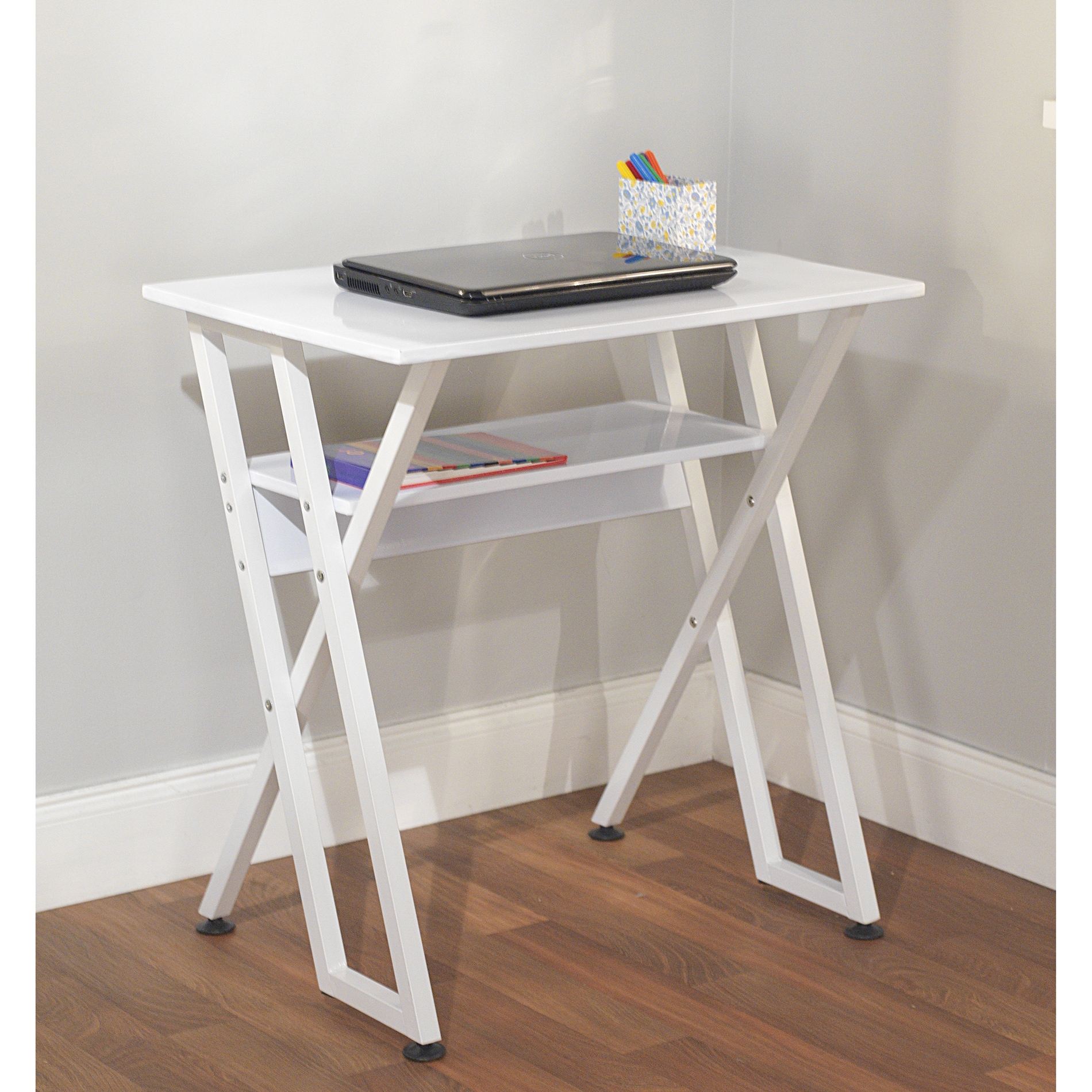 White Computer Desk with Shelf Today $59.99 4.4 (5 reviews)