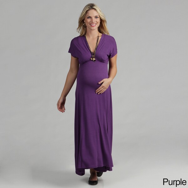 purple wrap maxi dress