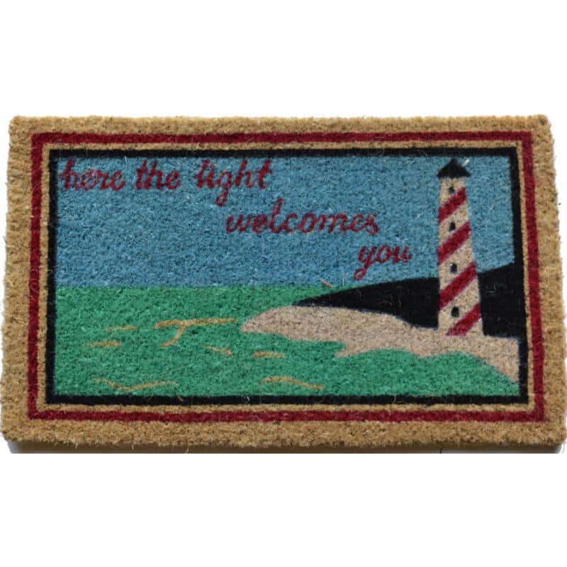 Light House Multi Coir Door Mat (2'6 x 1'6)