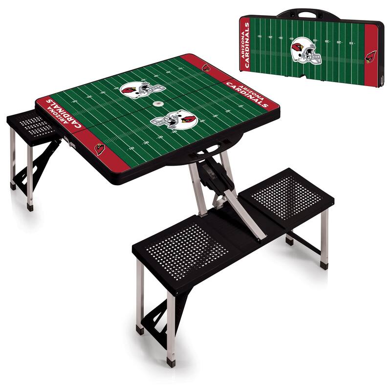 Picnic Time's Portable NFL Picnic Table - Arizona Cardinals(Black)