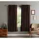 Aurora Home Insulated 72-inch Thermal Blackout Curtain Panel Pair - 52 x 72 - Chocolate