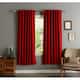 Aurora Home Insulated 72-inch Thermal Blackout Curtain Panel Pair - 52 x 72 - Cardinal Red